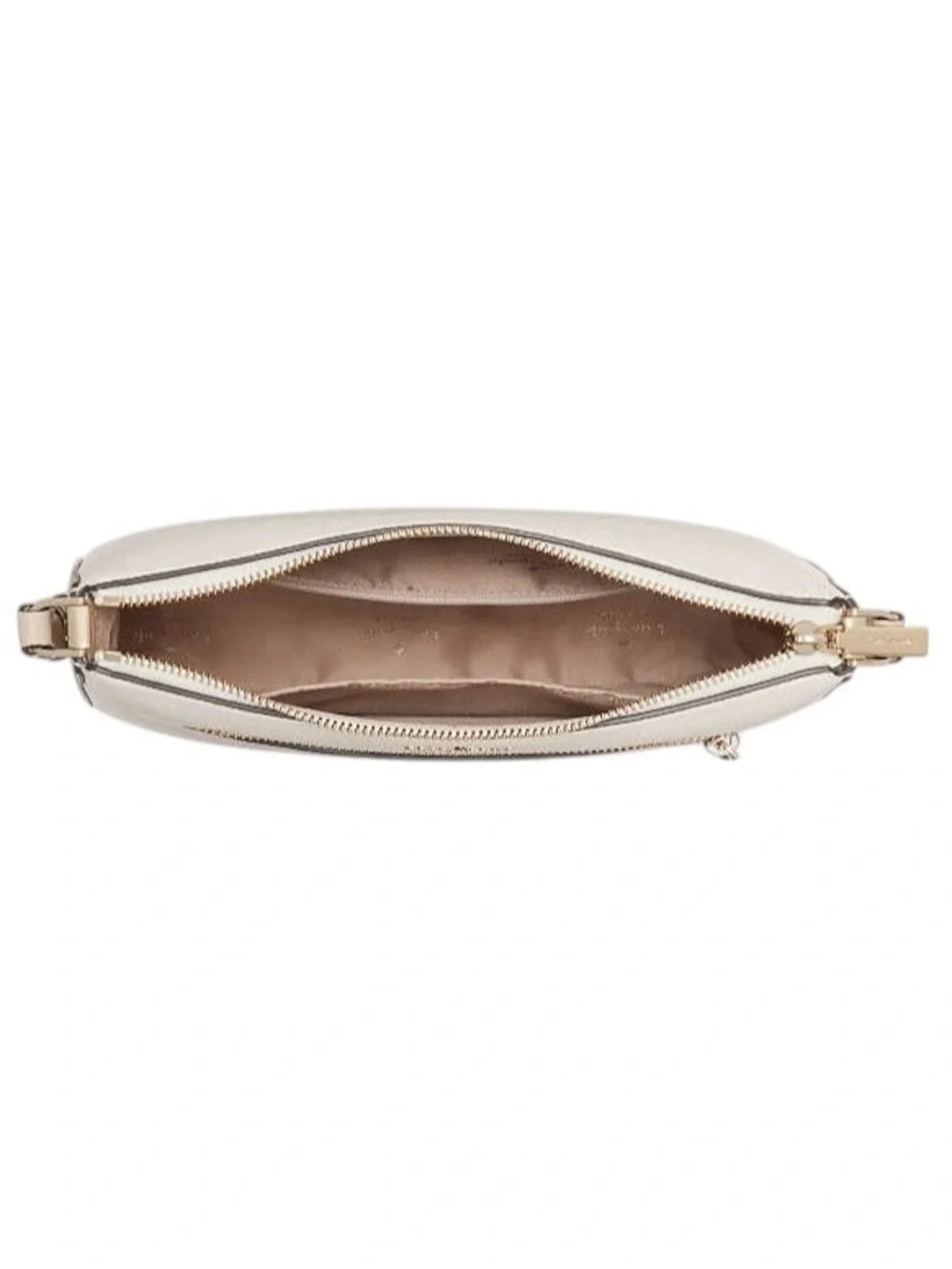 Kate Spade Cream and Tan Pebbled Leather Large Crossbody NWT